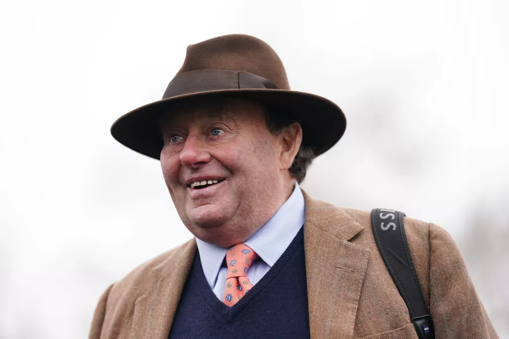 Nicky Henderson: "He galloped at Newbury a week or two ago, and I rate his chance quite highly." 1 Nicky Henderson