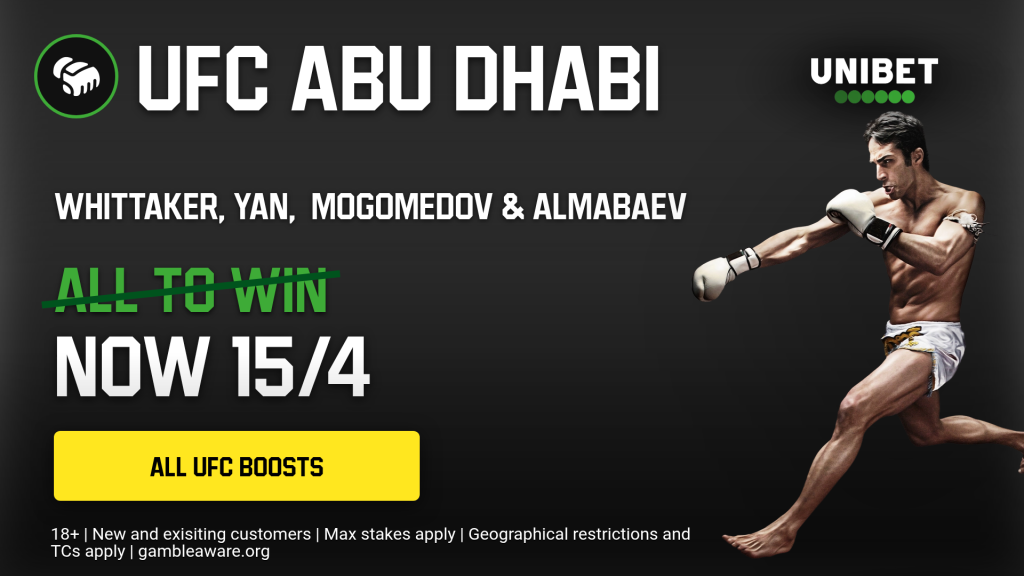 Nick Peet | UFC Abu Dhabi: Whittaker vs De Ridder 3 Multifighter UFC boost stat