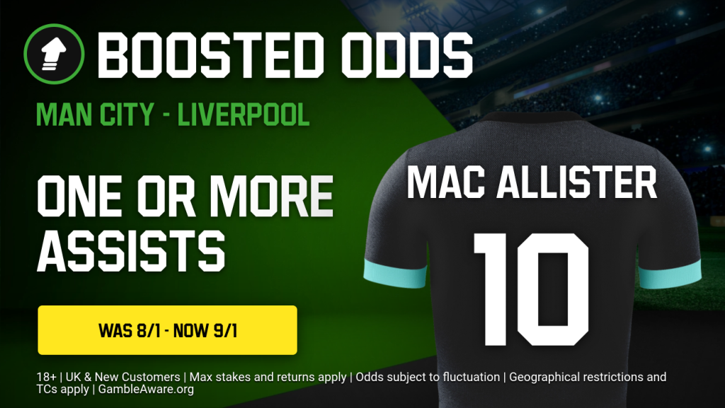 Manchester City vs Liverpool | Match Preview and Boosted Odds 4 Mac boost v City stat