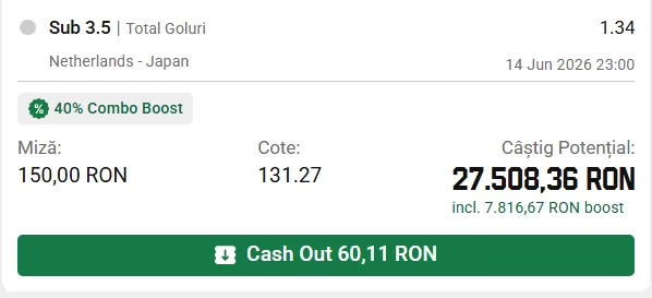 BILETUL EXPERTULUI: pe analiza primelor meciuri de la Cupa de fotbal 2026. Are o cotă bombă de 131 3 Biletul zilei 2