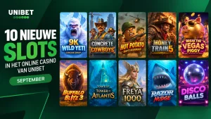 Nieuwe online slots bij Unibet NL: september 2026