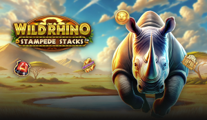 Wild Rhino Stampede Stacks: een wilde safari in het hart van de savanne