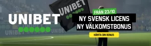 Unibet med ny svensk licens och välkomstbonus till alla spelare